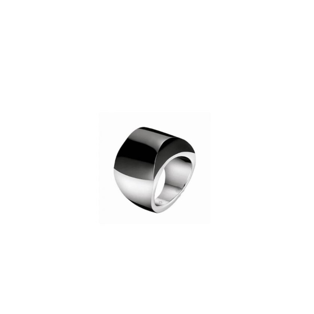 Sleek Silver Statement Ring